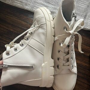 Blowfish Cream High-Top Women's Sneakers size 8.5